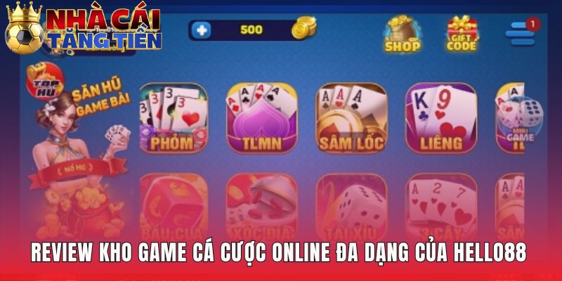Kho game Hello88 đa dạng từ casino trực tuyến đến thể thao